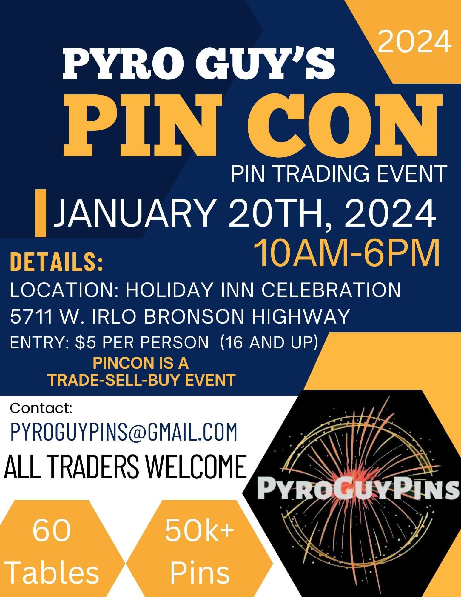 Pyro Guy's Pin Con Pin Trading Event (Kissimmee, FL)