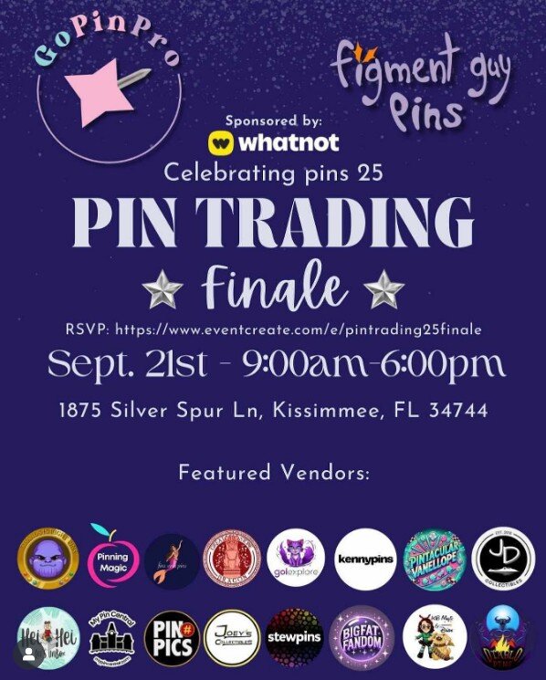 Celebrating Pins 25 Pin Trading Finale