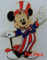 Patriotic Mickey - Uncle Sam - Pointing Up