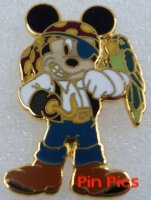 Pirate Mickey - Parrot on Arm - Real Cloisonne