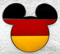 WDW - Germany - Mickey Icon Flags - EPCOT World Showcase - Real Cloisonne