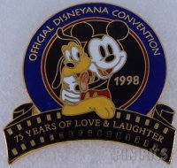 WDW - Mickey Mouse and Pluto - 7th Disneyana Convention Logo - 1998