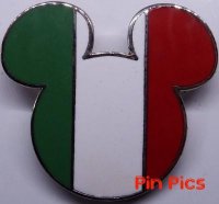 WDW - Italy - Mickey Icon Flags - EPCOT World Showcase - Real Cloisonne