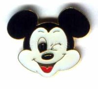 Mickey Black & White Head (Winking)