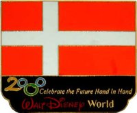 WDW - Denmark Flag - Millennium Village Pavilion 2000