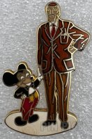 DLR - Walt Disney and Mickey - Partners Statue - 40th Anniversary - 3 Pin Set