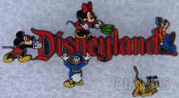 Disneyland - Mickey, Minnie, Donald, Goofy, Pluto - Logo 2000 -  Fab Five