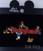 Disneyland - Mickey, Minnie, Donald, Goofy, Pluto - Logo 2000 -  Fab Five