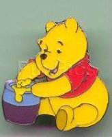 Pooh with hunny pot