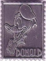 DLR Cast Member - Pewter Stamp (Donald)