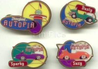 WDTC - Disneyland - Autopia Reopening (4 Pin Boxed Set)