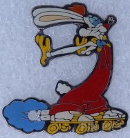 Roger Rabbit - Jet Powered Roller-Skates - Flashing Light Pin