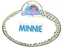 DLR - Minnie - Cast Member Name Tag Replica