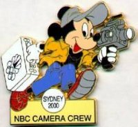 Olympics - Mickey - NBC Camera Crew - Sydney Australia 2000 - Grey Cap