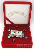 DL - Mickey Mouse - Toy Shop Set - Christmas 2000 - Red Velvet Box