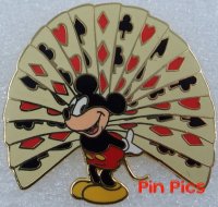 DLR - Mickey Holding Fanned Playing Cards Behind Back