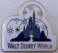 WDW - Blue Castle with Fireworks - Logo