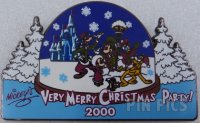 WDW - Fab 5, Chip and Dale - Very Merry Christmas Party 2000 - Snow Globe