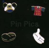 DCL - Captain Mickey Body Parts 4 Pin Set