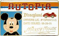 DL - Mickey Mouse - Autopia Driver's License Series