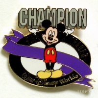 WDW - Mickey Mouse - Pin Trader Champion - Blue/Purple - Winter 2001 - Cast