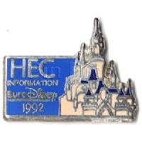 HEC information EuroDisney Castle pin Silver version