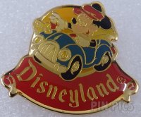 DL - Mickey Driving Car Convertible - Disneyland Banner