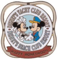 Walt Disney World Yacht & Beach Club Honeymoon Boxed Pin