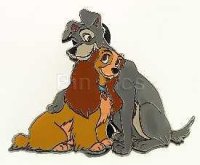 Disney Auctions - Lady and the Tramp - Cuddling