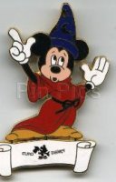 Mickey Sorcerer & Euro Disney Scroll