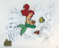 The Little Mermaid Framed Sketch Set