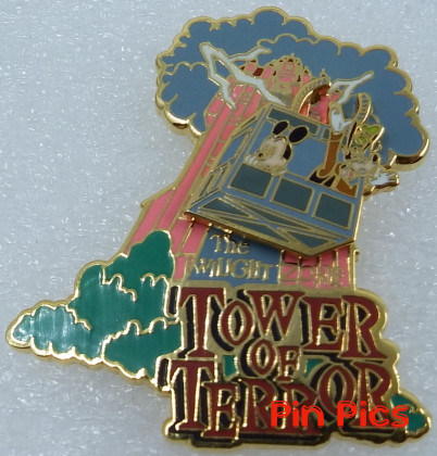 PP4932 - WDW - Mickey & Goofy - Tower of Terror - PinPics