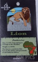 WDW - Lion - The Adventure Begins Pin Safari 2001 - Animal Kingdom