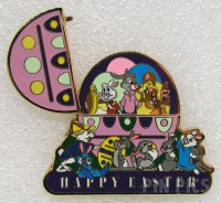 WDW - Disney Rabbits in Hinged Egg - Happy Easter 2001