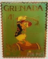 JG and A - Grenada Stamp - Donald Playing Golf