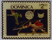 Dominica Postage Stamp with Peter Pan and Hook - Christmas 1980