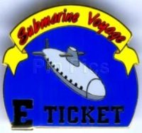 Disneyana Submarine Voyage E-Ticket Pin 'Gold'