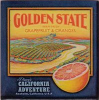 DCA Golden State Grapefruit & Oranges Label