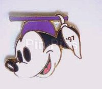 Disneyana Discoveries Graduate Mickey Head (Purple 1997)