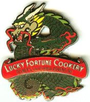 DCA's Lucky Fortune Cookery Sign pin