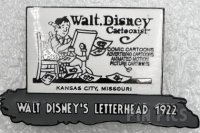 WDW - Walt Disney - Cartoonist - 1922 Letterhead - 100 Years of Magic - Countdown #1