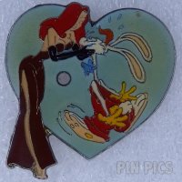 Jessica Kissing Roger Rabbit - Flashing Light Pin