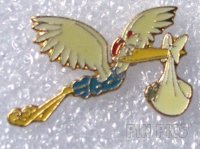 DS - Dumbo 55th Anniversary Commemorative Pin Set (Stork & Baby Dumbo)