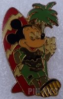 Surfboard Mickey on the Beach