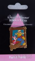 Japan - Pooh and Piglet - Walt Disney 100th Year - Gardening - Wood frame - JDS