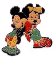 Mickey and Minnie - Leaning Against Each Other