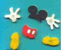 Mickey Body Parts - Vinyl Scatter Pins (6 Pin Set)