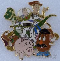 Japan  - Buzz Lightyear, Woody, Mr Potato Head, Rex, Slinky Dog and Hamm - Toy Story - JDM