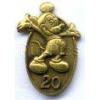 Cast Member Service Award Pin - 20 Years (Mickey)