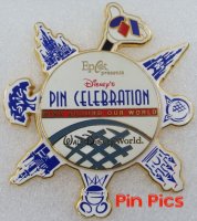 WDW - Epcot - Pin Celebration Logo -  Spinner